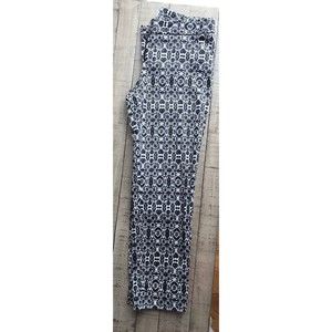 Laundry By Shell Segal White Black Ankle Pants 4 Cotton Blend Light